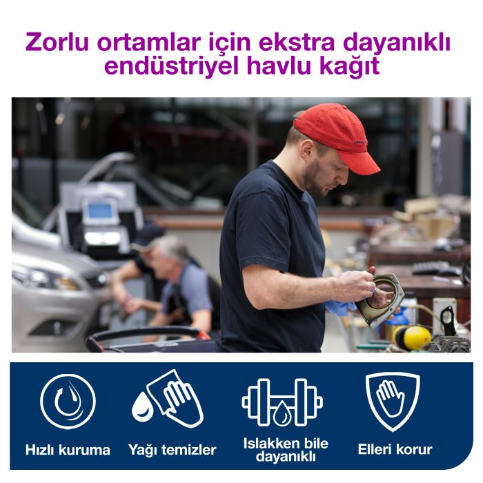 Tork Endüstriyel Ağır İş Silme Kağıdı - Görsel 6