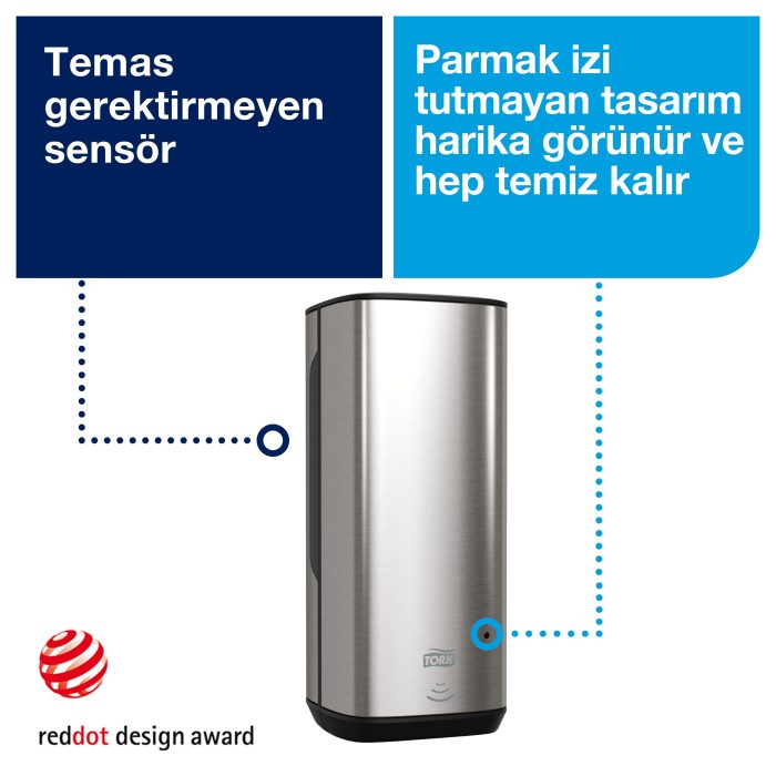 Tork Sensörlü Köpük Sabun Dispenseri Paslanmaz Çelik - Görsel 2