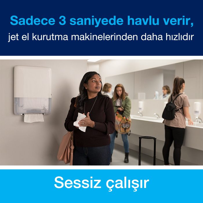Tork Peakserve™ Mini Sürekli Kağıt Havlu Dispenseri Beyaz H5 - Görsel 5