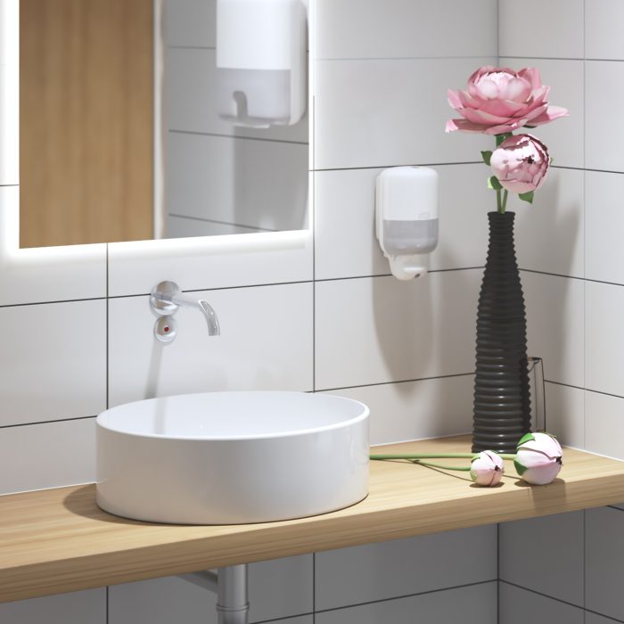 Tork Sıvı Sabun Dispenseri Mini Beyaz - Görsel 5