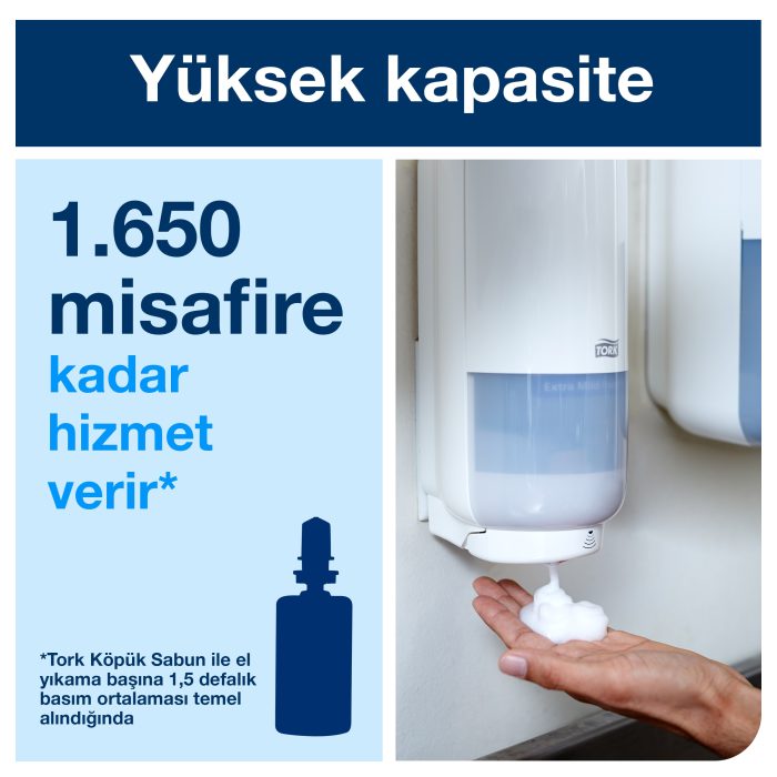 Tork Sensörlü Köpük Sabun Dispenseri Siyah - Görsel 6
