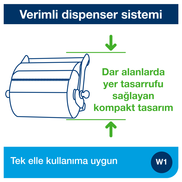 Tork Dıştan Çekmeli Havlu Dispenseri Duvara Monte Kırmızı-Siyah - Görsel 5