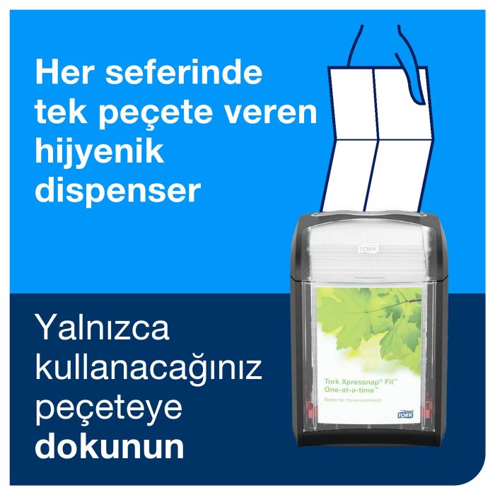 Tork Xpressnap Snack® Beyaz Dispenser Peçete - Görsel 9