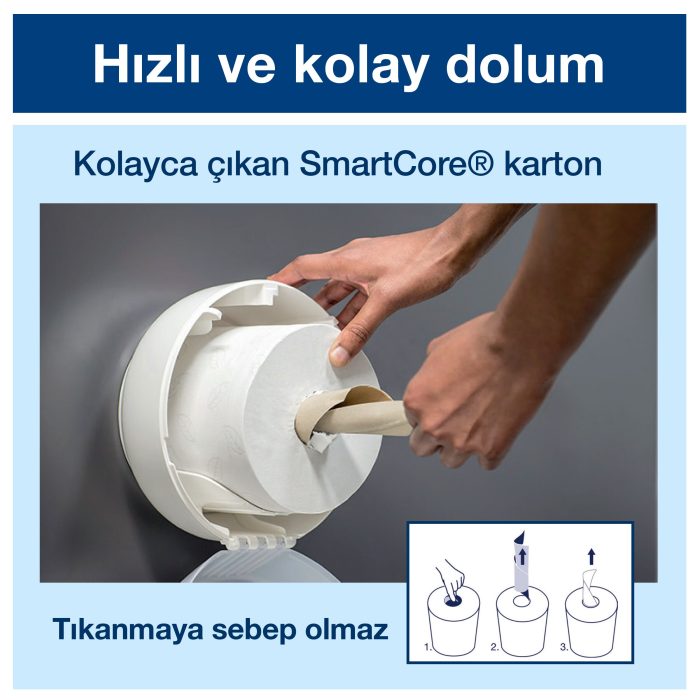Tork SmartOne Mini Tuvalet Kağıdı Advanced 112m*12 - Görsel 5