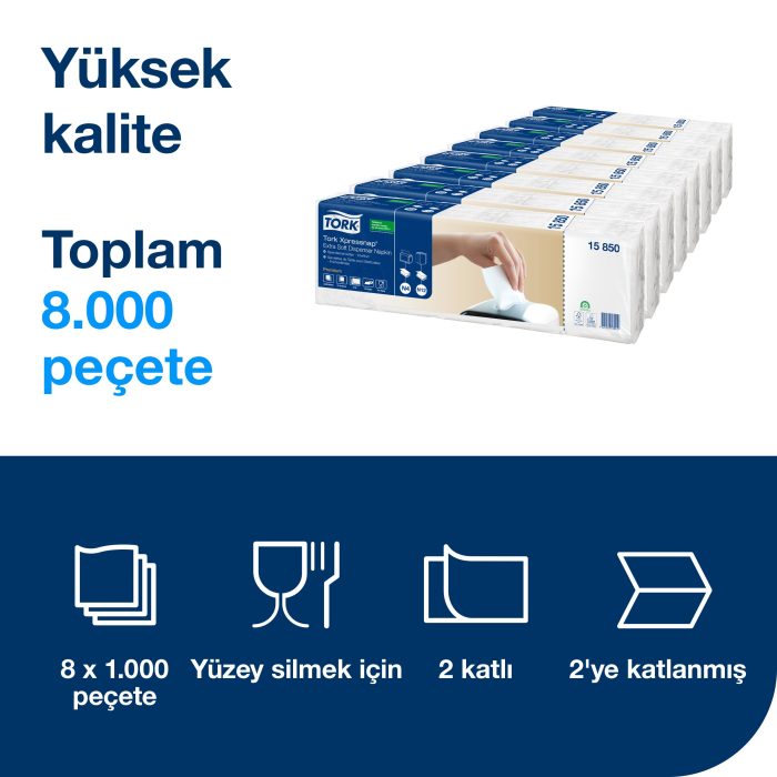 Tork Xpressnap® Dispenser Peçete Premium 200*40 - Görsel 8