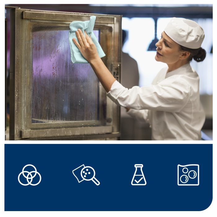 Tork Düşük Hav Nonwoven Temizlik Bezi Turkuaz 75*8 - Görsel 4