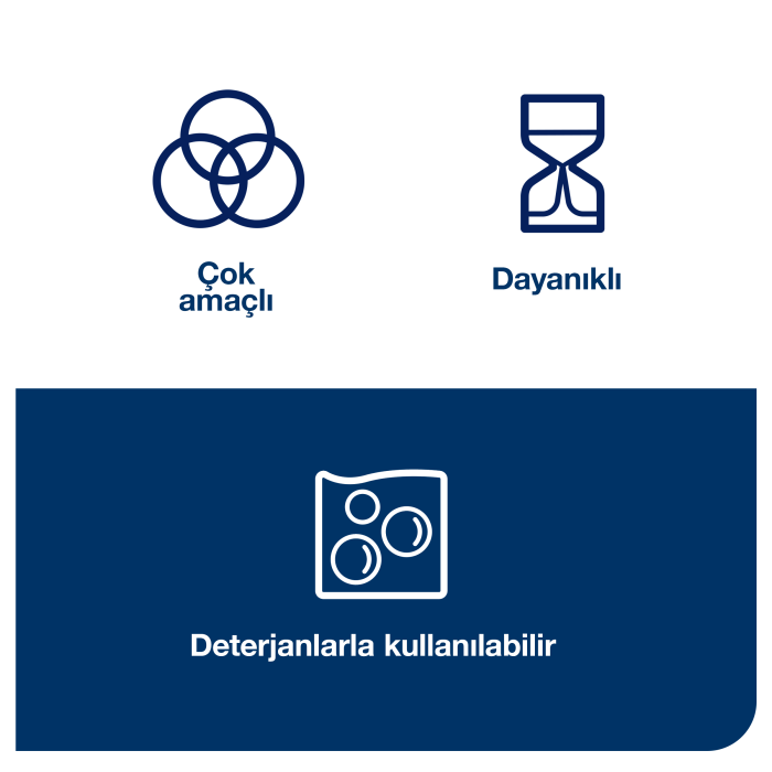 Tork Renkli Uzun Ömürlü Temizlik Bezi - Mavi - Görsel 5