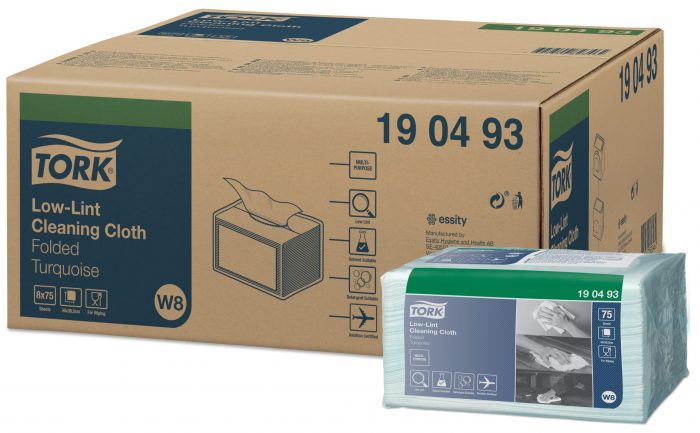 Tork Düşük Hav Nonwoven Temizlik Bezi Turkuaz 75*8
