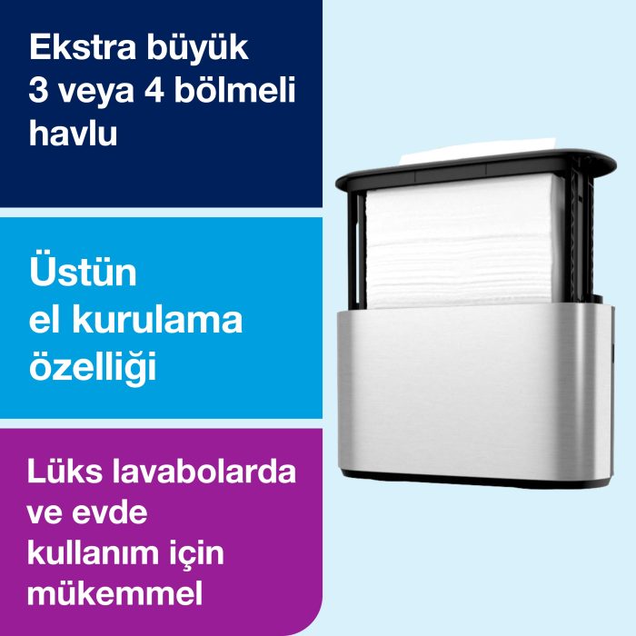 Tork Xpress® Z Katlı Havlu Dispenseri Masaüstü Metal - Görsel 8