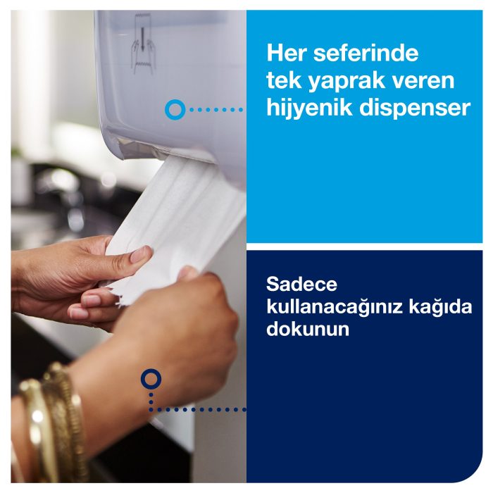 Tork Matic® Hareketli Havlu Dispenseri Beyaz - Görsel 5