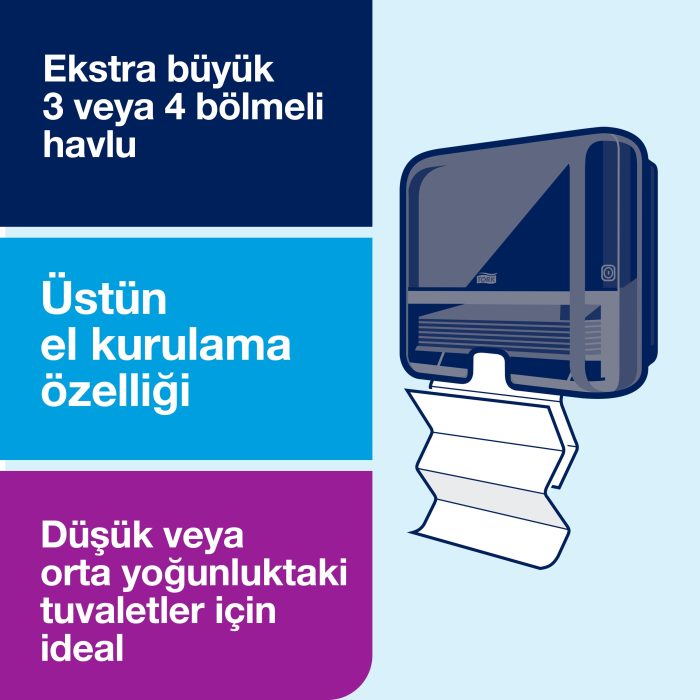 Tork Xpress® Z Katlı Havlu Dispenseri Siyah - Görsel 5