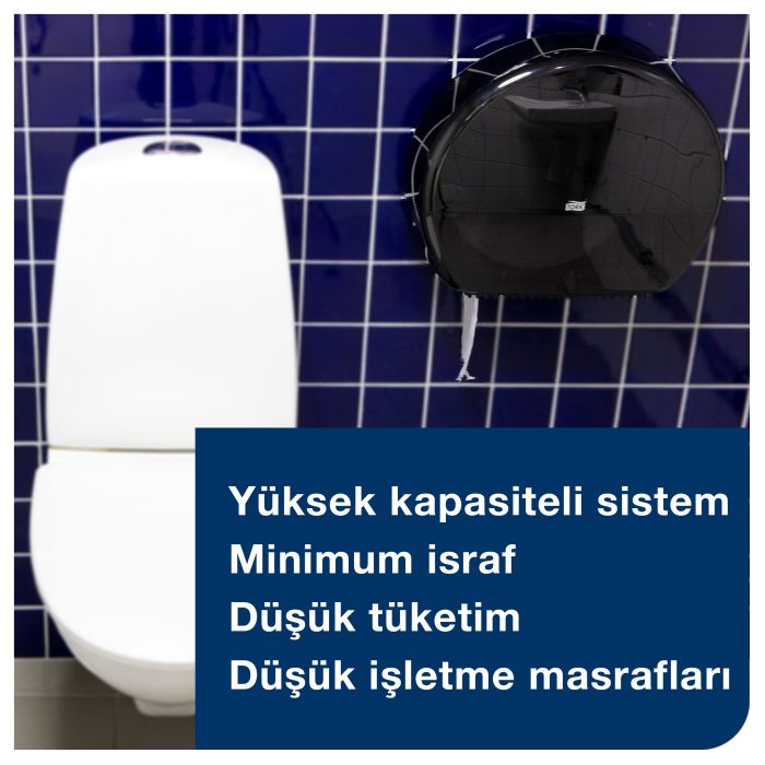 Tork Jumbo Tuvalet Kağıdı Dispenseri Siyah - Görsel 7