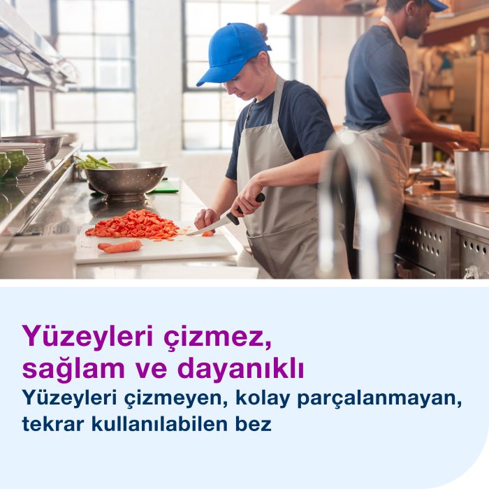 Tork 2’si 1 Arada Ovalama ve Temizlik Bezi Beyaz - Görsel 2